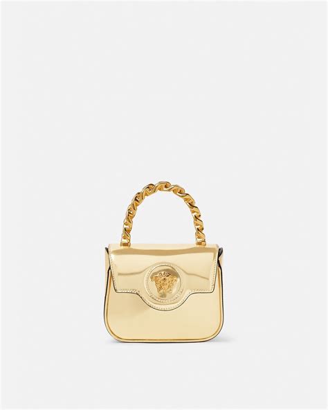 versace golden bag|versace la medusa bag.